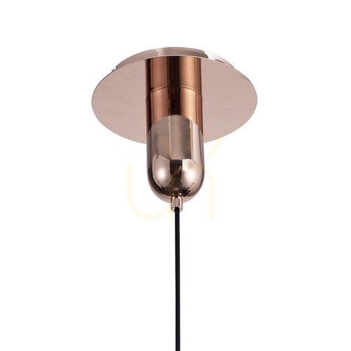 Check Mantra JARRAS 6196 pendant light – copper finish, glass, E27, Ø17.5 cm