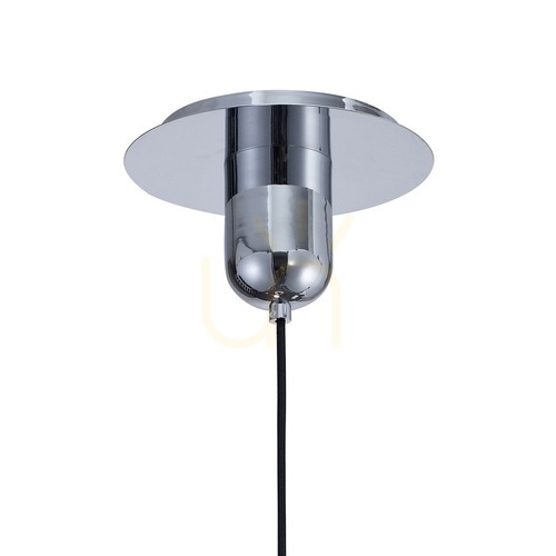 Check Mantra JARRAS 6197 pendant lamp, chrome/graphite, E27, 17.5 cm