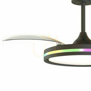 Mantra RAFAGA 8728 chandelier with ceiling fan small 1
