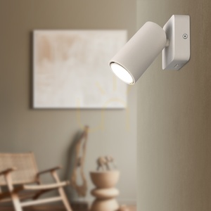 Mantra SAL 6284 wall spotlight, matt white, 1 × GU10, with switch small 5