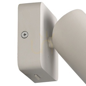 Mantra SAL 6284 wall spotlight, matt white, 1 × GU10, with switch small 3