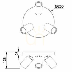 Mantra ceiling spotlight SAL 7961 small 3