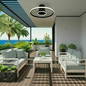 Mantra SOHO 8721 chandelier with ceiling fan small 1