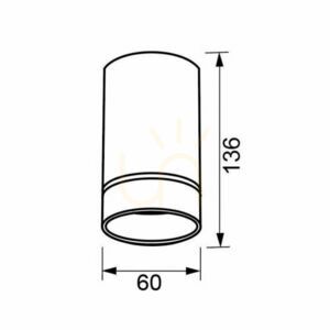 Mantra SPLIT ceiling luminaire 8885 small 6