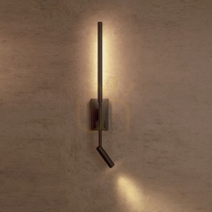 Wall Light Mantra TORCH Matte Black Aluminum 3000K 6+3W 6703 small 2