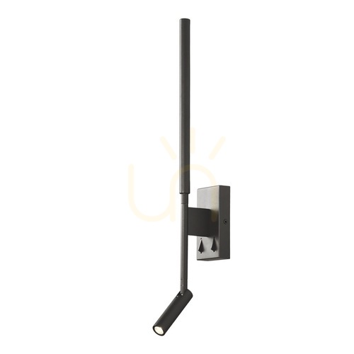 Check Wall Light Mantra TORCH Matte Black Aluminum 3000K 6+3W 6703
