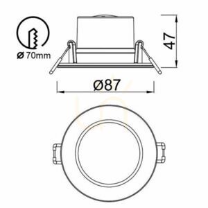Mantra YUCATAN 8848 recessed luminaire small 3