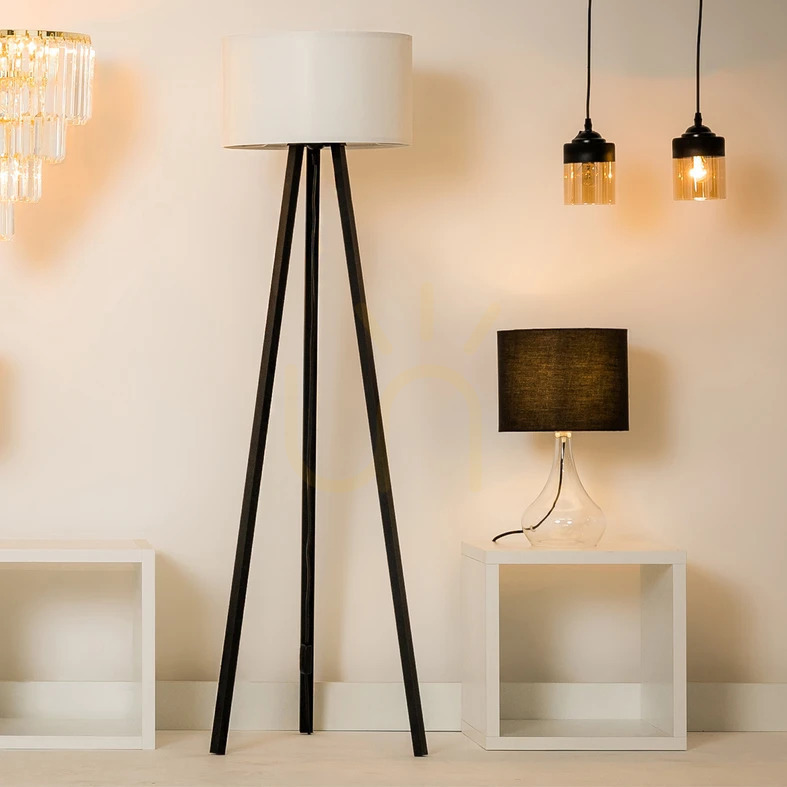 Floor lamp Zuma Line PIKO ASZ.1759 black 1xE27