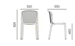 🪑 FERNE garden furniture set - 4 chairs + patio table 🌿☀️ small 3