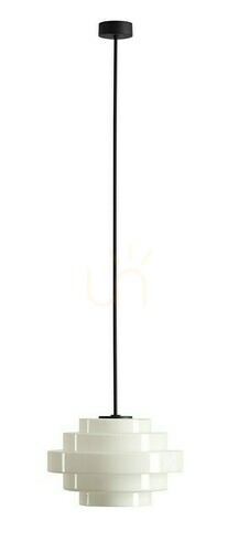 Check Ceiling Light Aldex Filo Milky L Black Metal Glass E27 28 cm 9000PL_G1_L