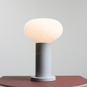 Aldex Flo Grey S grey table lamp, steel and glass, 29 cm, E14 7000B22_S small 1