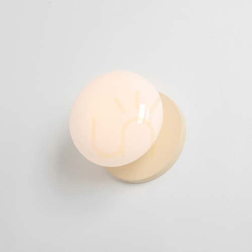 Check Aldex Flo Cream S Wall Light, Cream Metal and Opal Glass, 19 cm, 7000C9_S