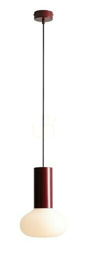 Check Pendant Light Aldex Flo Ruby S Opal Glass Metal 19 cm 7000G27_S