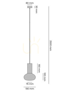 Aldex Flo Mokka Pendant Lamp Opal Glass 19 cm 7000G28_S small 1