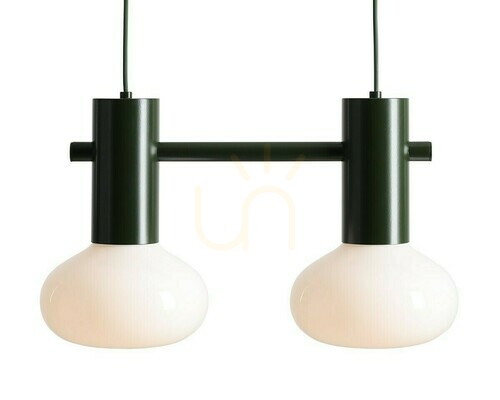 Check Aldex Flo 2 Moss S Opal Glass Pendant Light 2x19 cm 7000H26_S