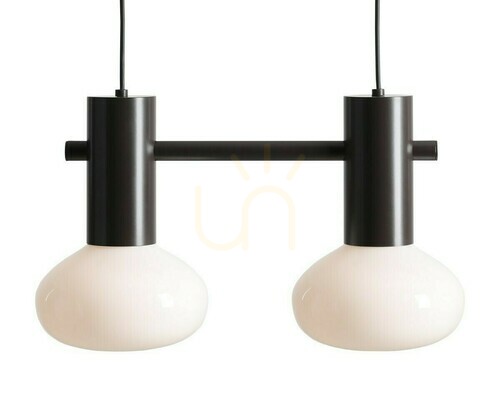 Check Aldex Flo 2 Mokka Opal Glass Pendant Light 2x19 cm 7000H28_S