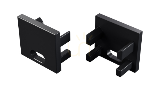ALU plug LUMINES CANTO/VIGO black lacquered with hole