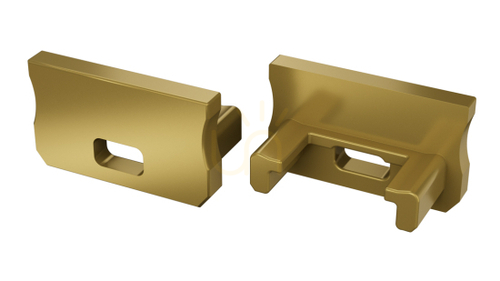 Check End cap for LED profile LUMINES A RAL1923 with hole
