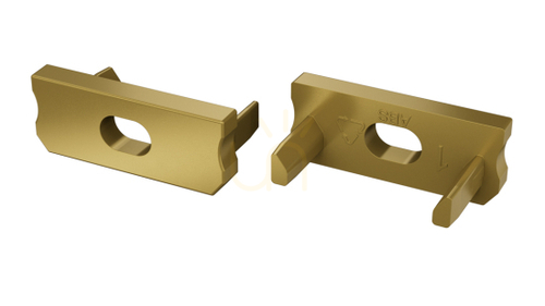 Check End cap for LED profile LUMINES D RAL1923 with hole