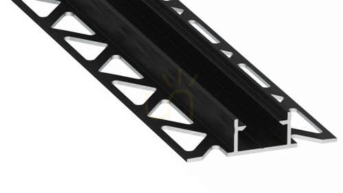 Check LUMINES profile type NIPO black lacquered 2 m