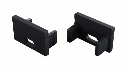 Check Cap for LUMINES FMN LED profile black with hole Cap for LUMINES FMN LED profile black with hole