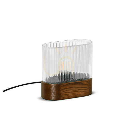 Check FLUMINA ST walnut table lamp by UMMO