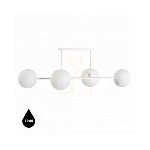 Check KOP D white ceiling lamp, plafond with increased waterproofing IP44 UMMO