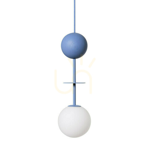 Check OIO A blue ceiling pendant lamp by UMMO