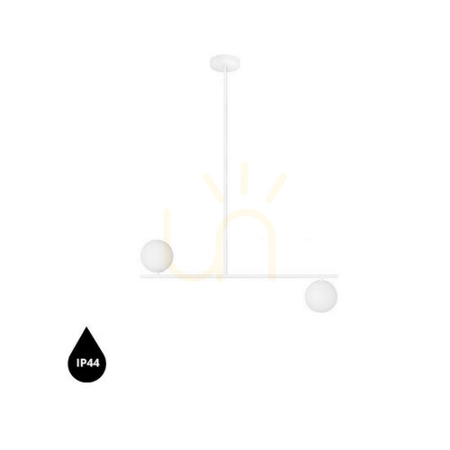Check SUGURI C white L-size ceiling lamp with increased IP44 waterproofing UMMO