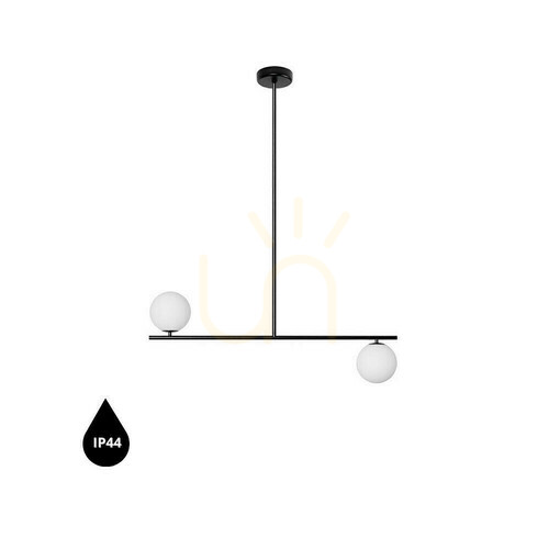 Check SUGURI C black L-size ceiling lamp with increased IP44 waterproofing UMMO