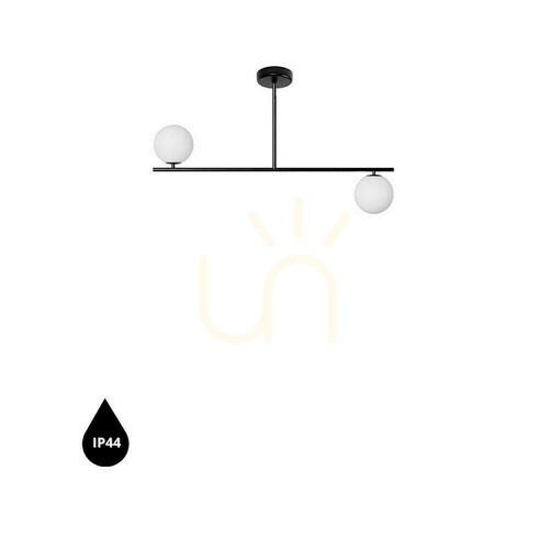 Check SUGURI C black S-size ceiling lamp with increased IP44 waterproofing UMMO