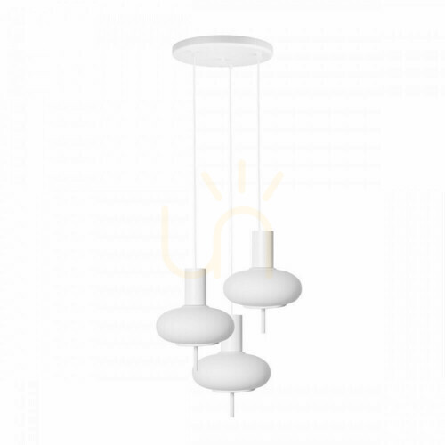 Check TORNI A 3P white pendant lamp, plafond UMMO