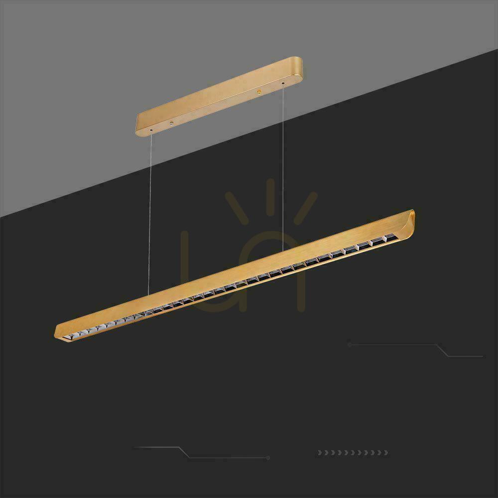 View V-TAC LED Linear SAMSUNG CHIP LIFUD Driver luminaire 36W 60st CCT Pendant 120cm Gold MAT VT-7-36 2880lm V-TAC LED Linear SAMSUNG CHIP LIFUD Driver luminaire 36W 60st CCT Pendant 120cm Gold MAT VT-7-36 2880lm