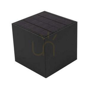 V-TAC 9W LED COB Solar Wall Luminaire Black Cube 15x15cm IP65 Motion Sensor VT-409CCT 3000K-4000K-5000K 800lm. small 11