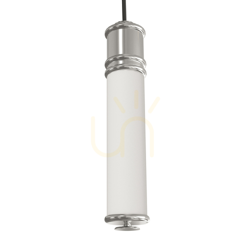 Check Pendant Light Omi by Open Design Highlights, Chrome, Opal White, LED 3000K, 10W