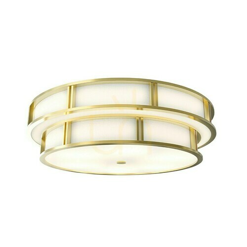 Check Ceiling Light Piano by Open Design Highlights, 800 mm, White Cream, Satin Gold, 6-Light