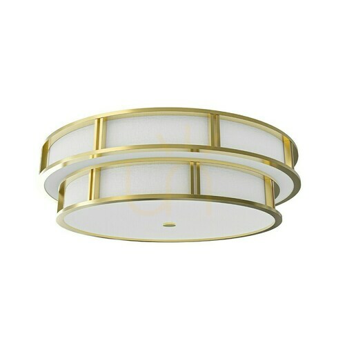 Check Ceiling Light Piano by Open Design Highlights, 800 mm, White Cream, Satin Gold, 6-Light
