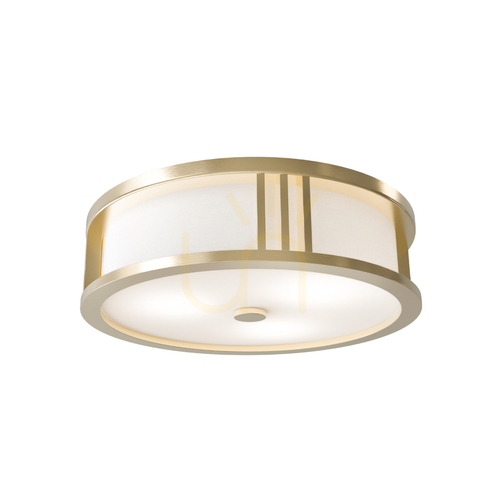 Check Plafond Sandro Open Design Highlights Ø35 cm White Gold Metal Glass Fabric