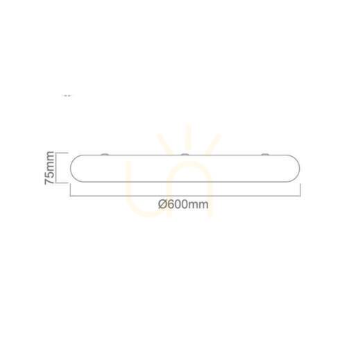 Check Plafond Piatto 600 mm LED 3000K White/Toupe Open Design Highlights
