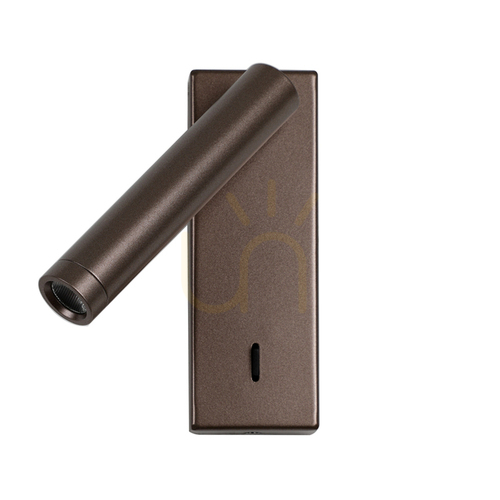 Check Italux Cali Brown LED Wall Lamp 16 cm WL-21017-CFF