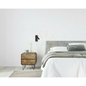 Italux Cali black bedside wall light LED 2.5 W 3000 K WL-21017-BL small 1