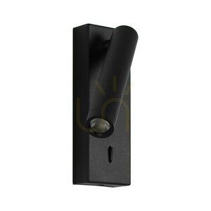 Italux Cali black bedside wall light LED 2.5 W 3000 K WL-21017-BL small 2
