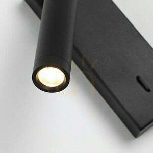 Italux Cali black bedside wall light LED 2.5 W 3000 K WL-21017-BL small 3