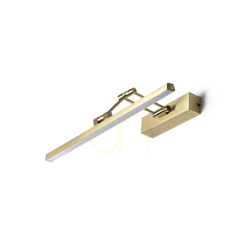 Check Rendl FRIDA 46 R14151 picture wall light, old brass, LED 8 W