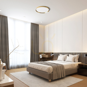 Rendl SOLEN 49 ceiling light brushed brass LED 42 W R14310 small 1