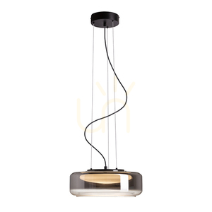 Rendl NAOMI 35 LED Pendant Light R14400, Smoke and Frosted Glass, Black small 4