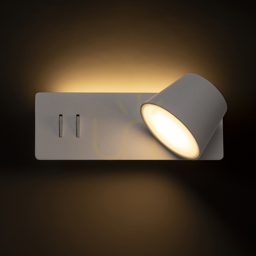 Check Spot Rendl R14521 Amadeus Led Spot Lamp, Over Bed White