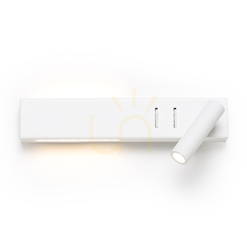 Check Spot Rendl R14523 Odeon Led Spot Lamp, Over Bed White