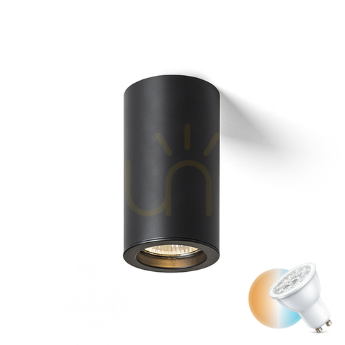 Check Plafond Rendl R14560 Moma Ceiling Lamp, Downlight Black