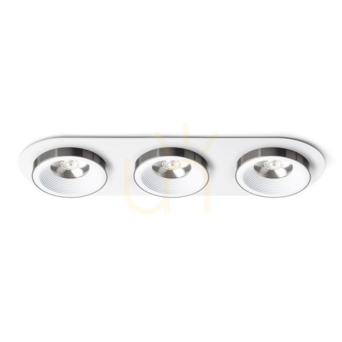 Check Rendl Recessed Luminaire R14575 Sharm Led Recessed Lamp, Sets White Black Chrome